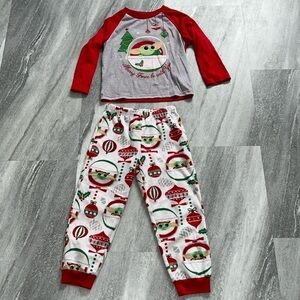Unisex Baby Yoda The Child Christmas Pajamas Kids size 6 holiday pjs Star Wars